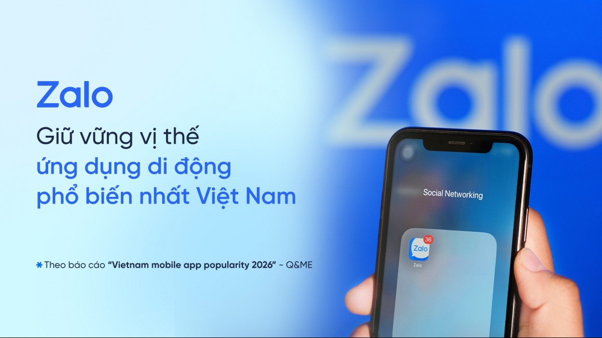 Zalo dẫn đầu ứng dụng di động phổ biến nhất Việt Nam 2026, 100% phụ nữ chọn dùng hàng ngày