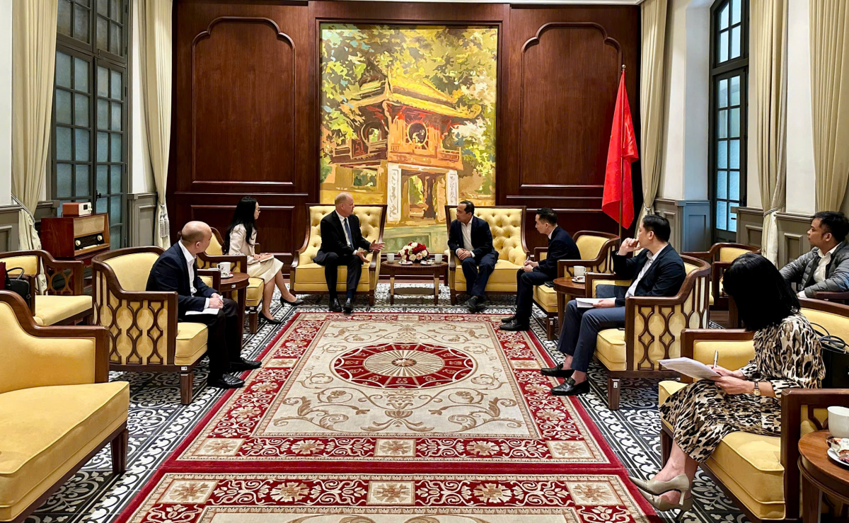 Toàn cảnh buổi làm việc của hai bên