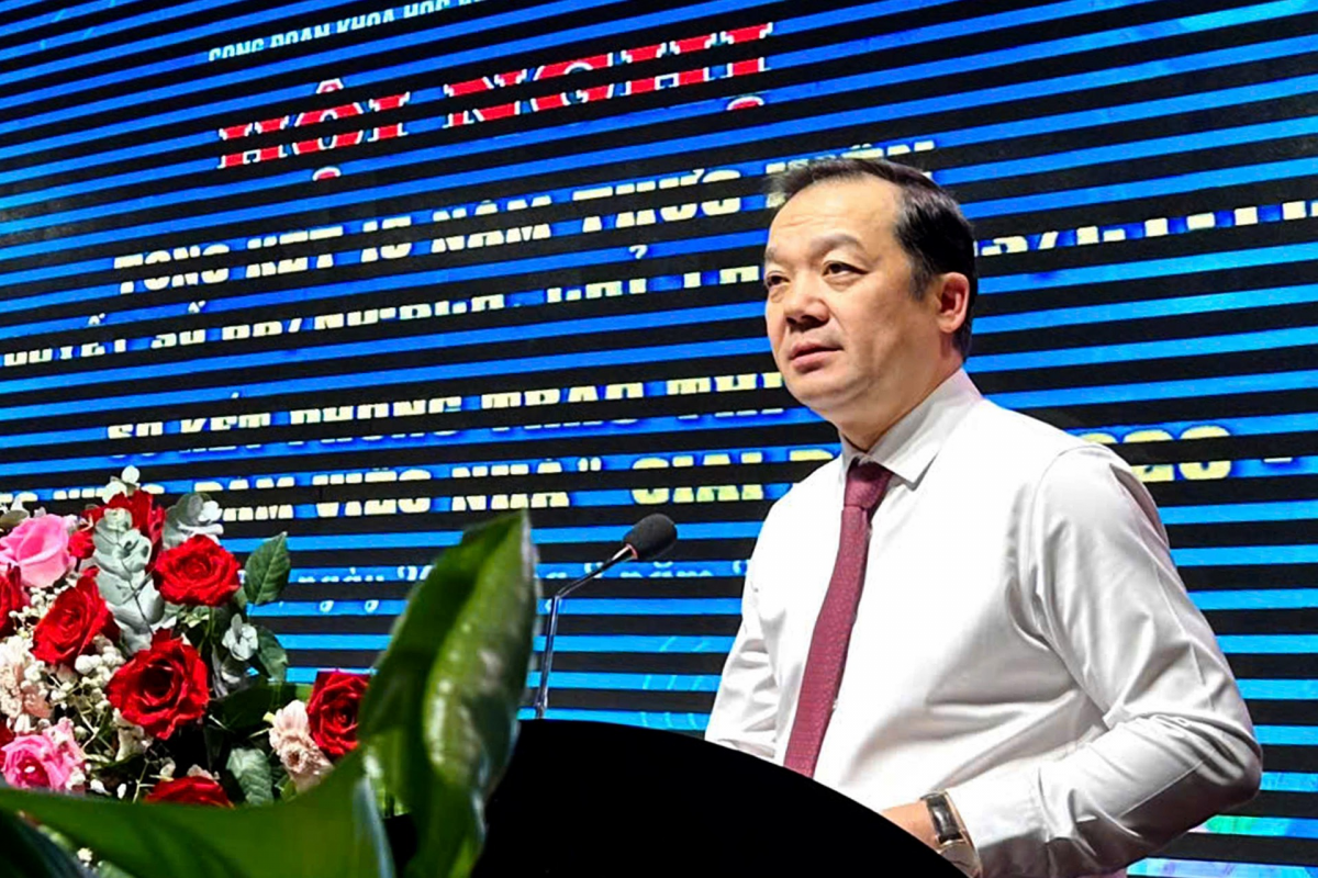 Thứ trưởng Bộ Khoa học và Công nghệ Phạm Đức Long phát biểu tại sự kiện Thứ trưởng Bộ Khoa học và Công nghệ Phạm Đức Long phát biểu tại sự kiện