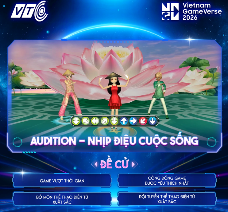Audition nhận 4 đề cử quan trọng tại GameVerse 2026. Ảnh: Audition