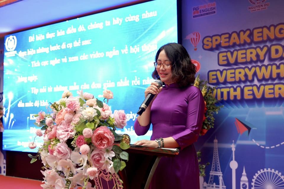 Sáng tạo đưa tiếng Anh trở thành ngôn nghữ thứ hai ở trường THCS Nguyễn Du phường Đại Mỗ