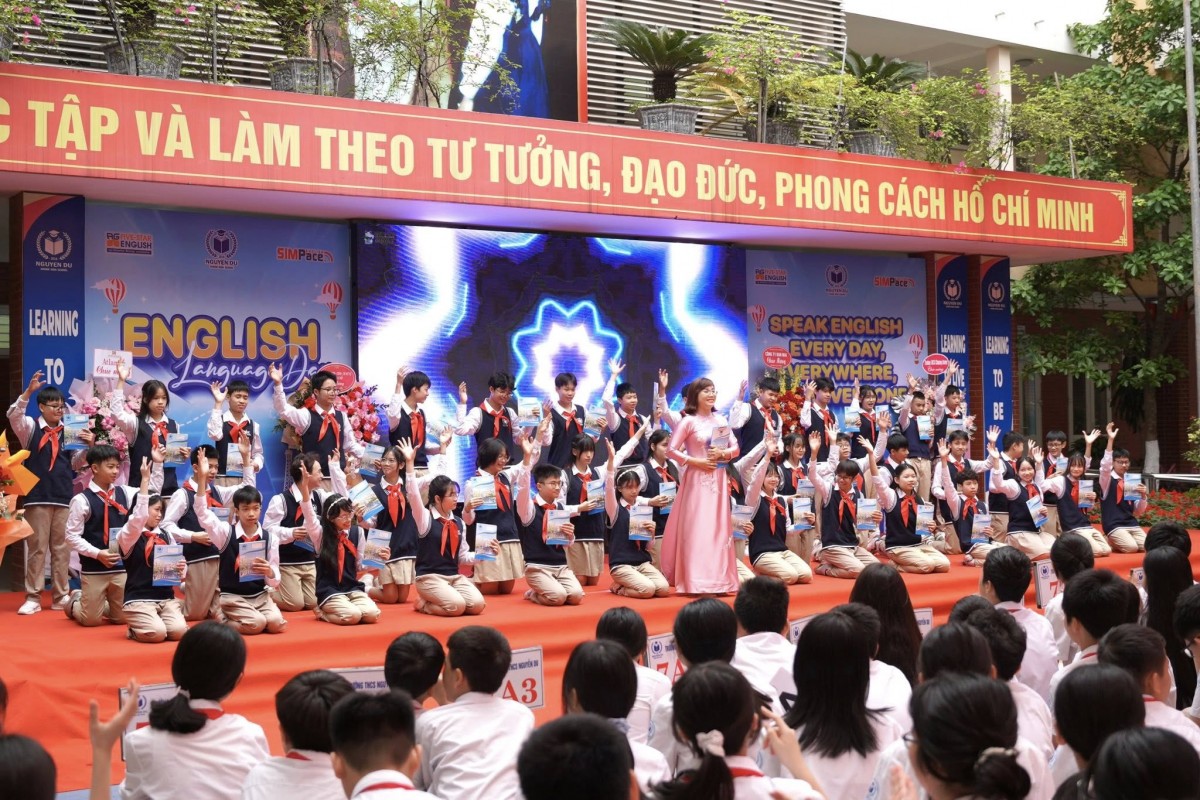 Sáng tạo đưa tiếng Anh trở thành ngôn nghữ thứ hai ở trường THCS Nguyễn Du phường Đại Mỗ