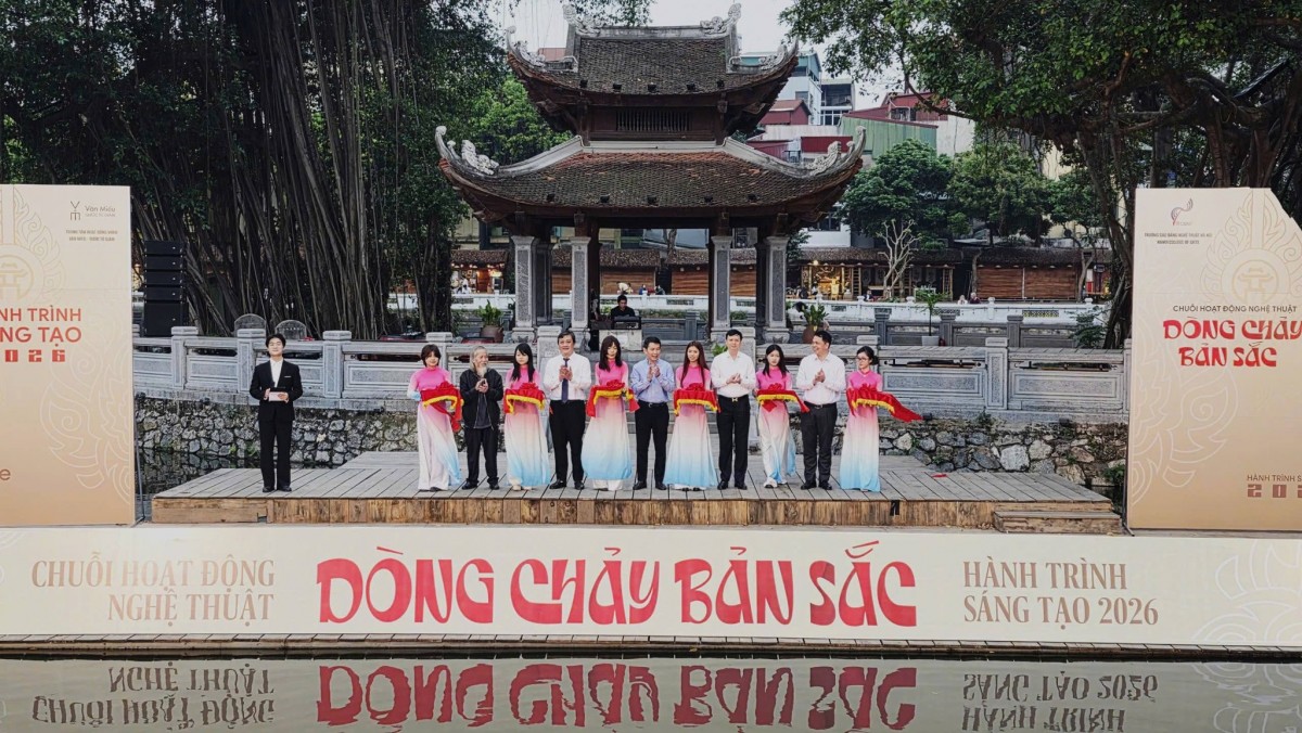 'Dòng chảy bản sắc 2026' kết nối di sản Văn Miếu với nghệ thuật đương đại 'Dòng chảy bản sắc 2026' kết nối di sản Văn Miếu với nghệ thuật đương đại