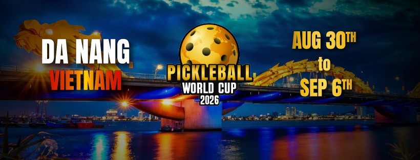 World Cup Pickleball 2026 sẽ diễn ra từ 30/8 đến 6/9/2026 tại Đà Nẵng, Ảnh: Pickleball World Cup