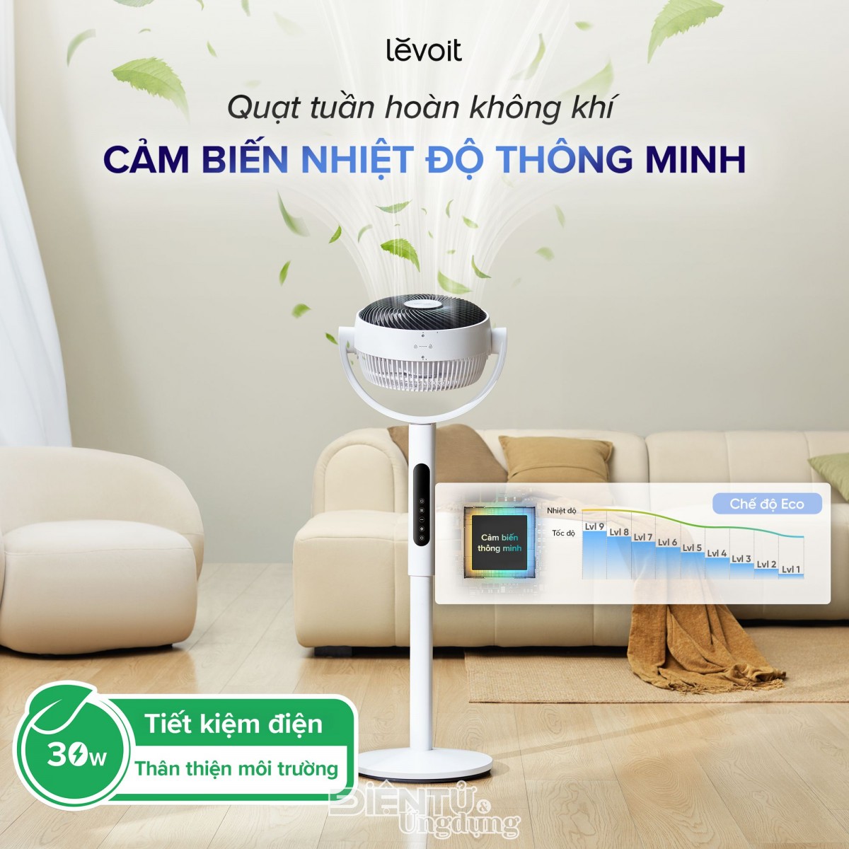 Levoit ra mắt quạt tuần hoàn không khí Levoit 22.9 cm