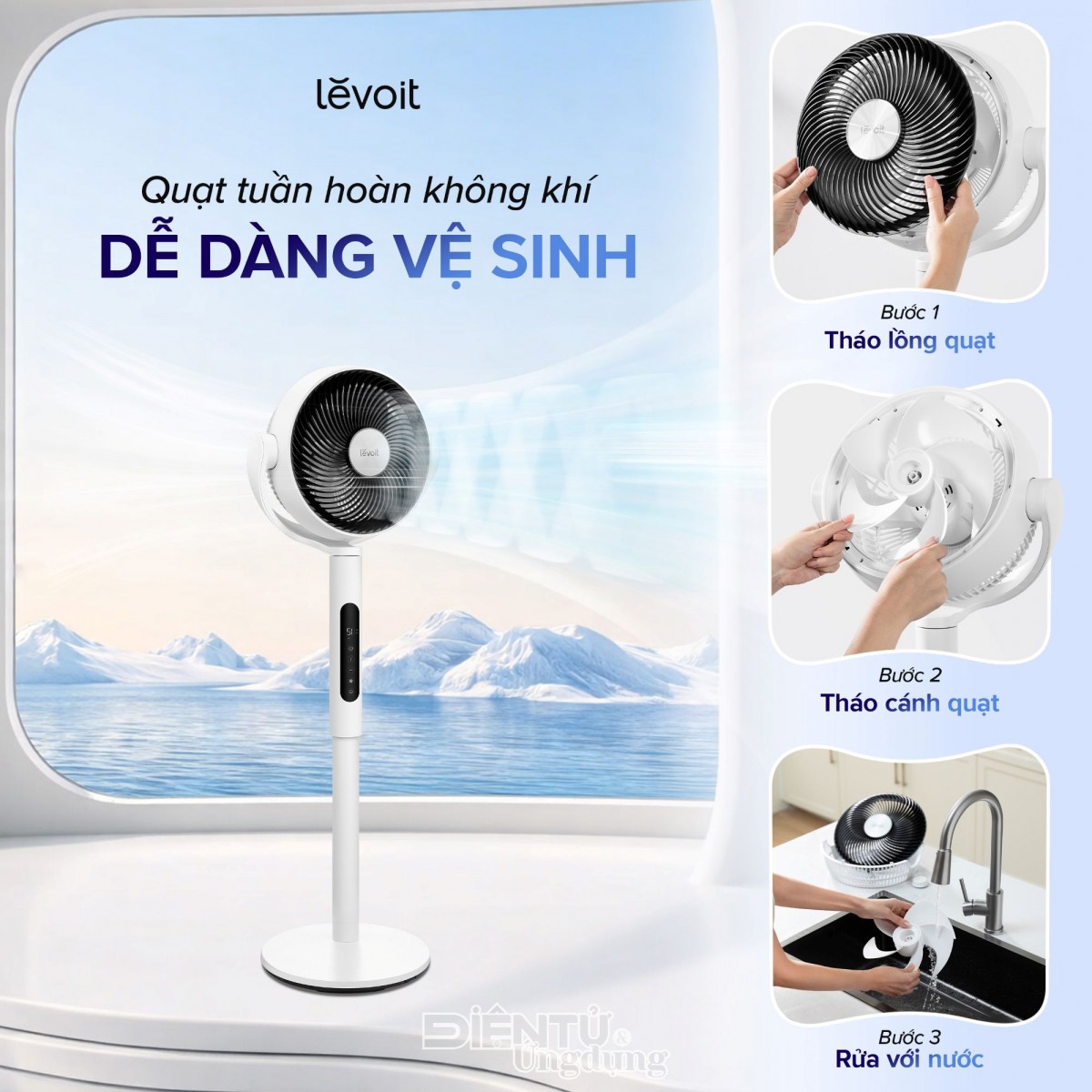 Levoit ra mắt quạt tuần hoàn không khí Levoit 22.9 cm