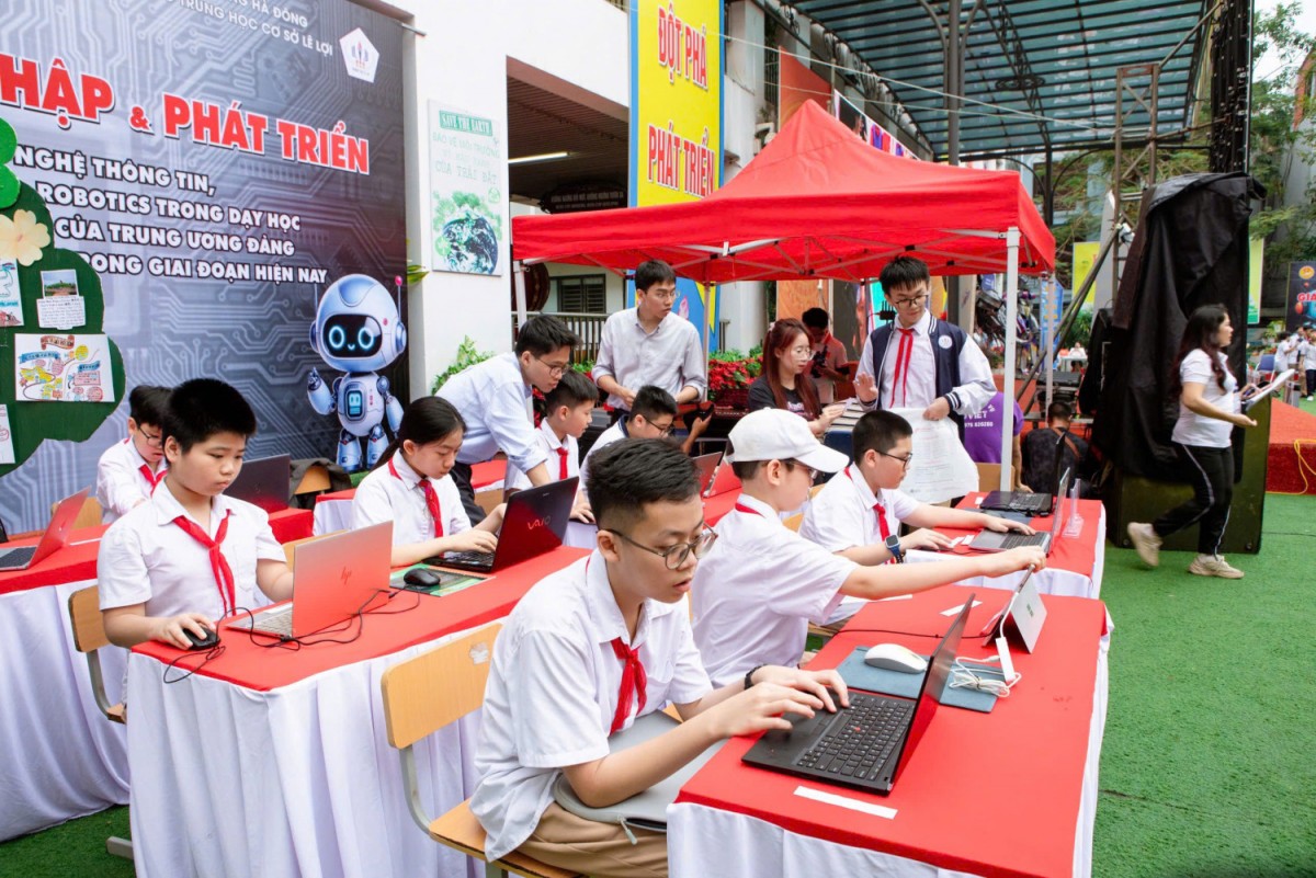 Trường THCS Lê Lợi phường Hà Đông ứng dụng công nghệ đổi mới đào tạo