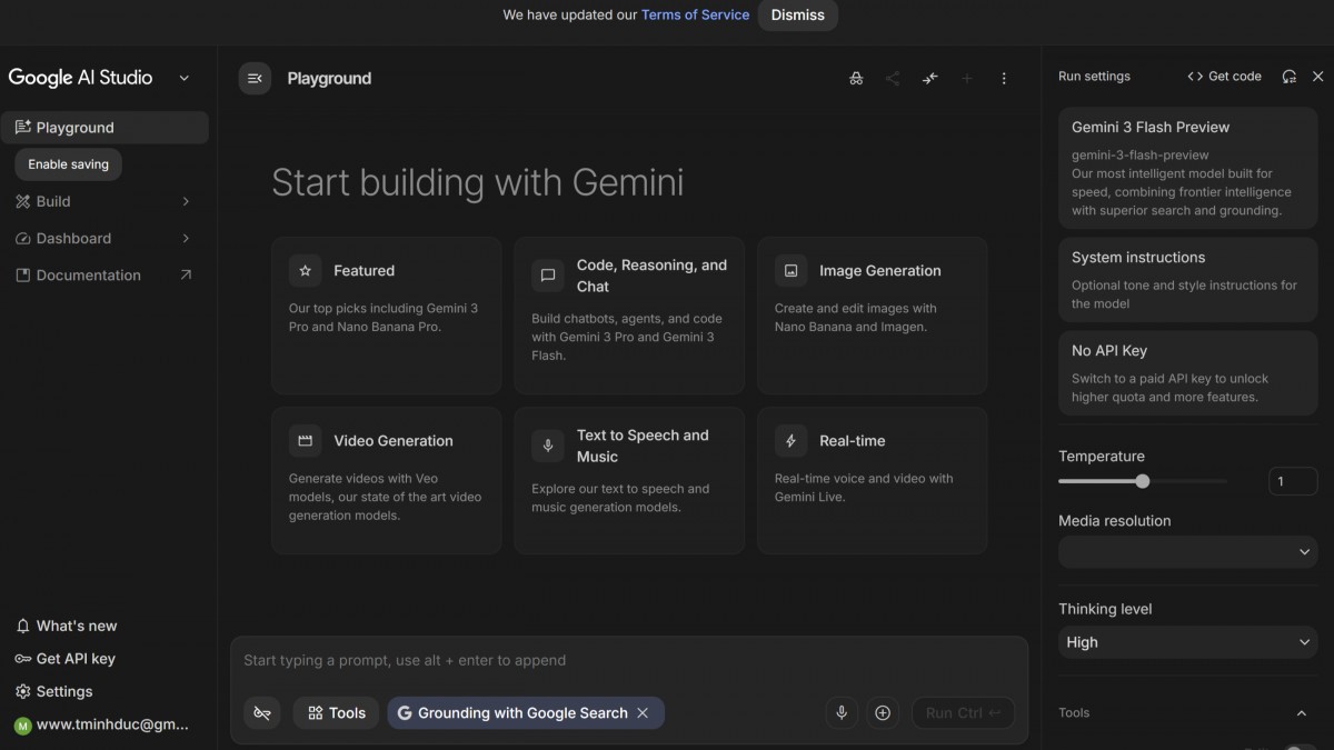 Google AI Studio khẳng định vị thế công cụ phát triển trí tuệ nhân tạo tối ưu