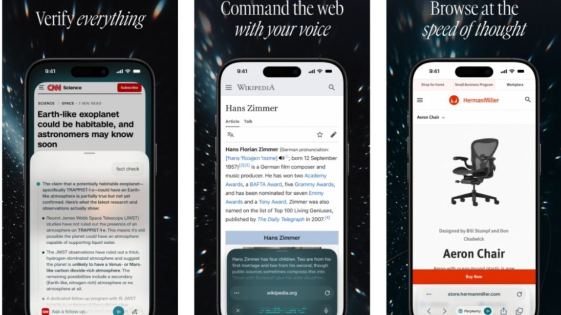 Perplexity phát hành Comet AI trên iPhone thách thức đối thủ truyền thống
