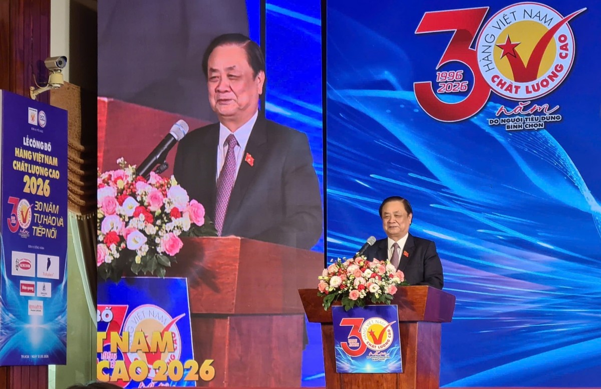 581 doanh nghiệp nhận Danh hiệu Hàng Việt Nam chất lượng cao 2026