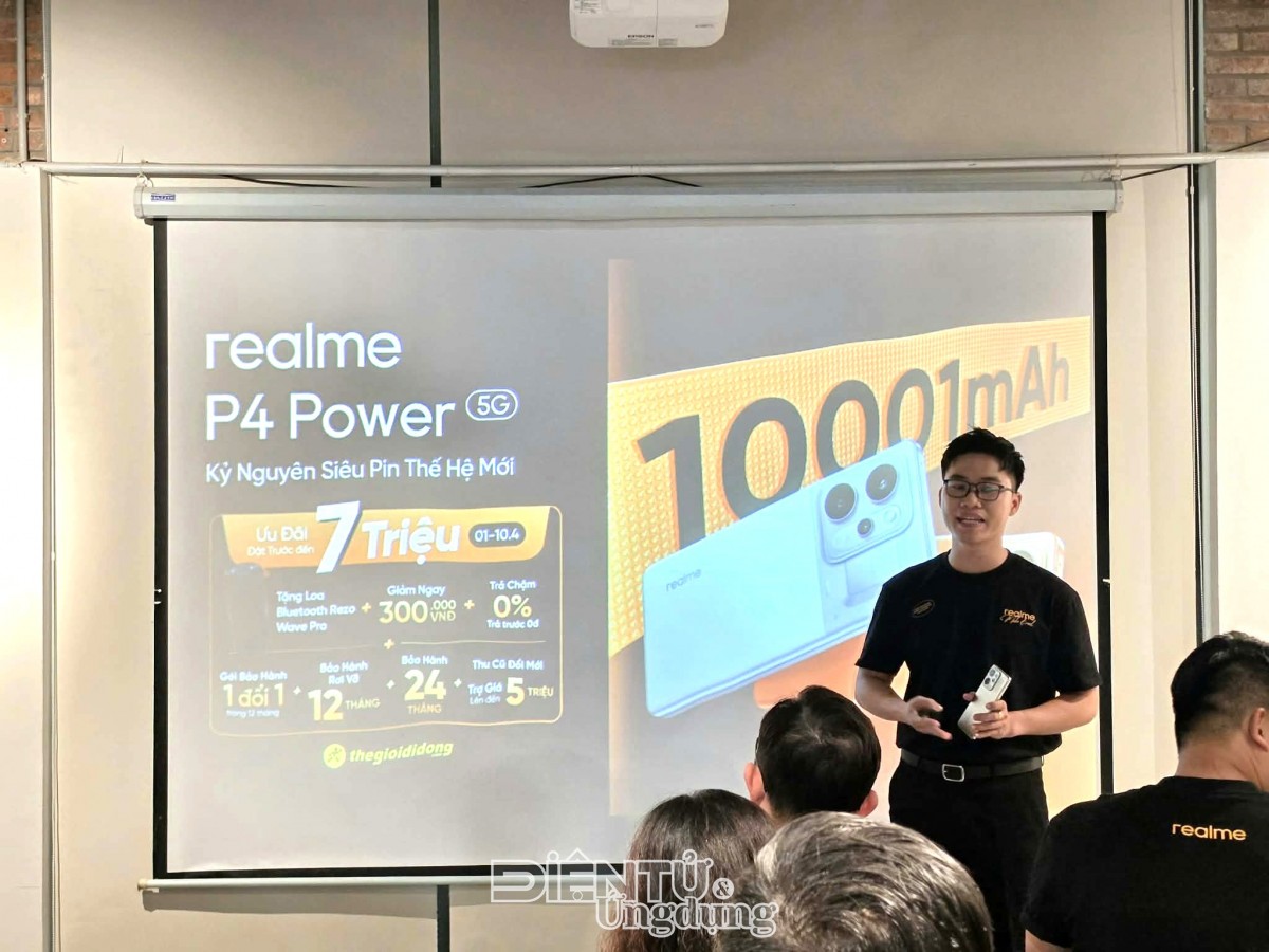 Siêu pin realme P4 Power chính thức ra mắt với nhiều ưu đãi độc quyền tại Thế Giới Di Động