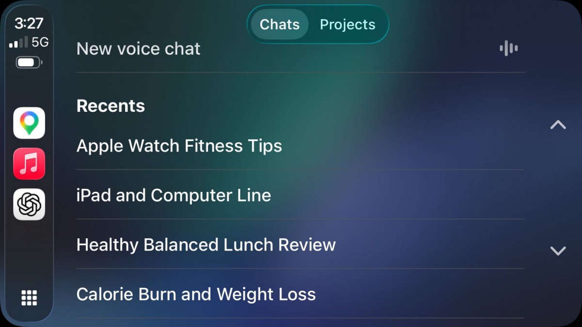 ChatGPT và Google Meet được tích hợp lên Apple CarPlay từ phiên bản iOS 26.4. Ảnh: Mac Rumors