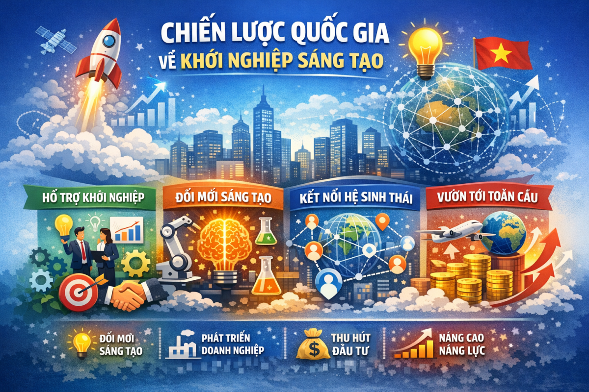 Chính phủ đặt mục tiêu có 10.000 doanh nghiệp khởi nghiệp sáng tạo vào năm 2030