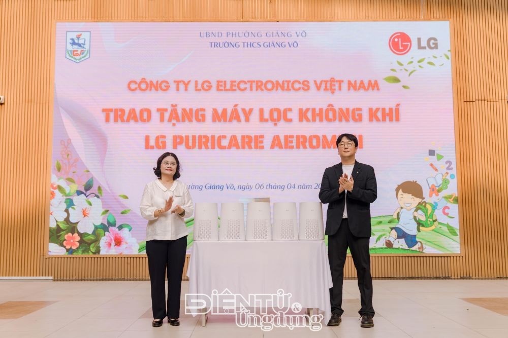 LG trao tặng 70 máy lọc không khí nâng  cao chất lượng không khí học đường