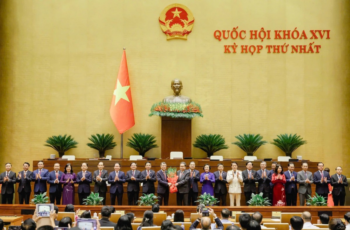 Chủ tịch Quốc hội Trần Thanh Mẫn chúc mừng thành viên Chính phủ nhiệm kỳ 2026 - 2031