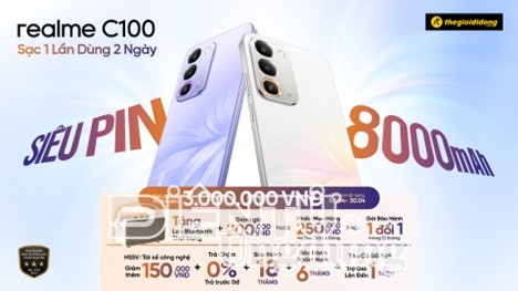 realme ra mắt siêu pin mang tên C100