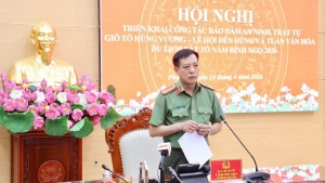 Công an Phú Thọ chủ động phương án bảo đảm an ninh, an toàn Giỗ Tổ Hùng Vương năm 2026