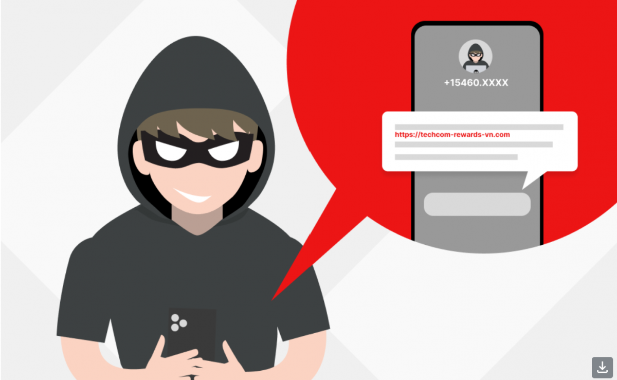 Techcombank cảnh báo thủ đoạn giả mạo Email, tin nhắn để lừa đảo khách hàng ngân hàng