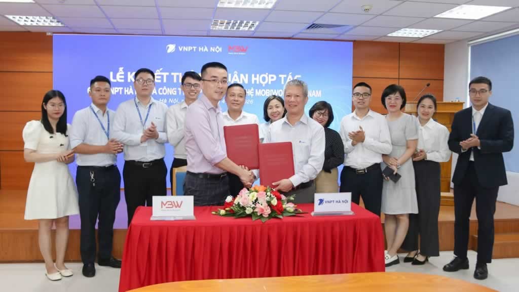 VNPT Hà Nội và MobiWork Việt Nam ký kết hợp tác tích hợp hóa đơn điện tử DMS chuyển đổi số doanh nghiệp phân phối