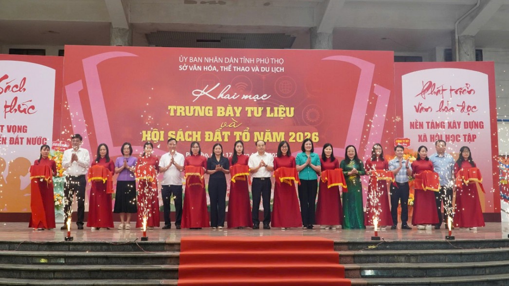 Khai mạc Hội sách Đất Tổ 2026: Lan tỏa văn hóa đọc, kết nối tri thức