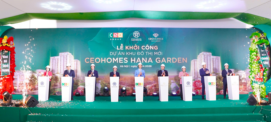 CEO Group khởi công Khu đô thị CEOHomes Hana Garden tại Mê Linh, Hà Nội