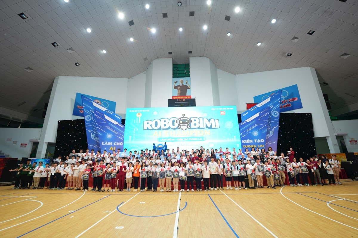 Hà Nội thúc đẩy giáo dục AI, STEM qua sân chơi ROBOBIMI AI CHAMPION 2026