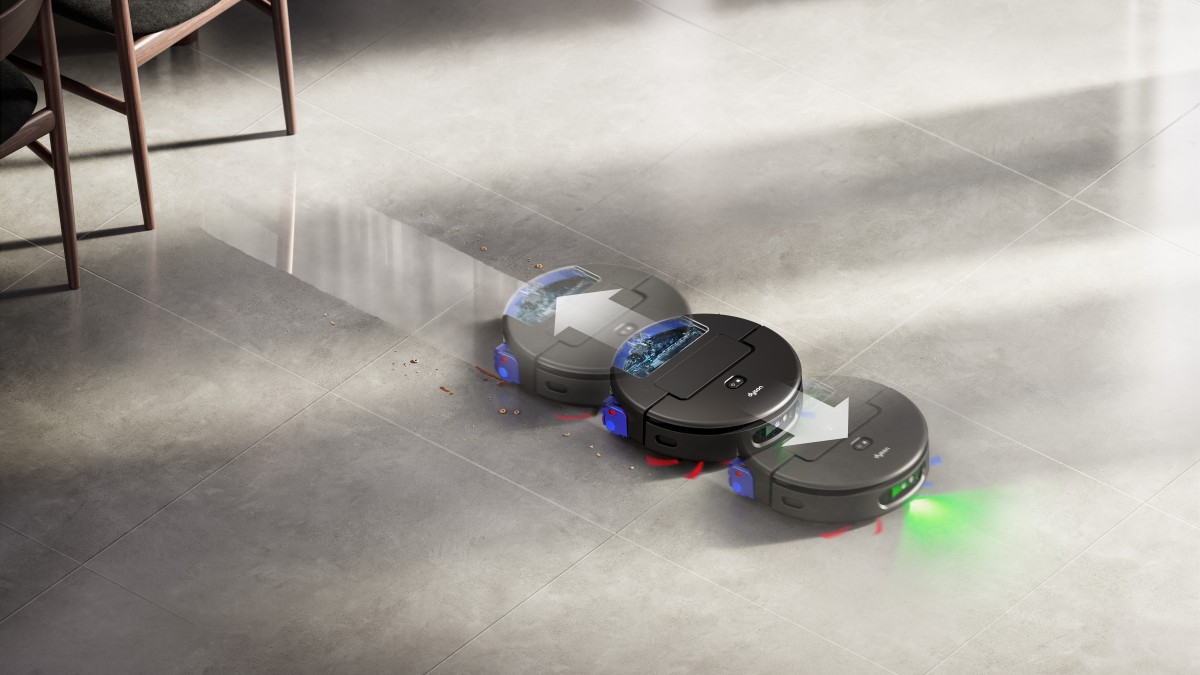 Spot+Scrub™ Ai vận hành theo chu trình ba bước. Ảnh: Dyson