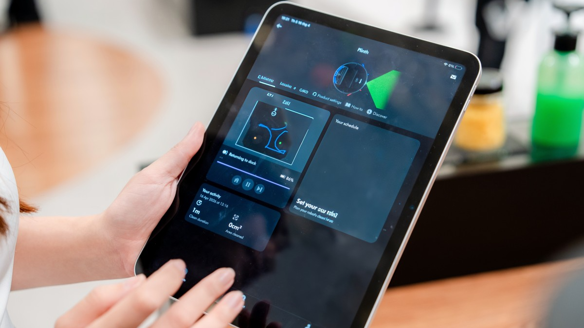 Spot+Scrub™ Ai có thể được điều khiển thông qua ứng dụng. Ảnh: Dyson