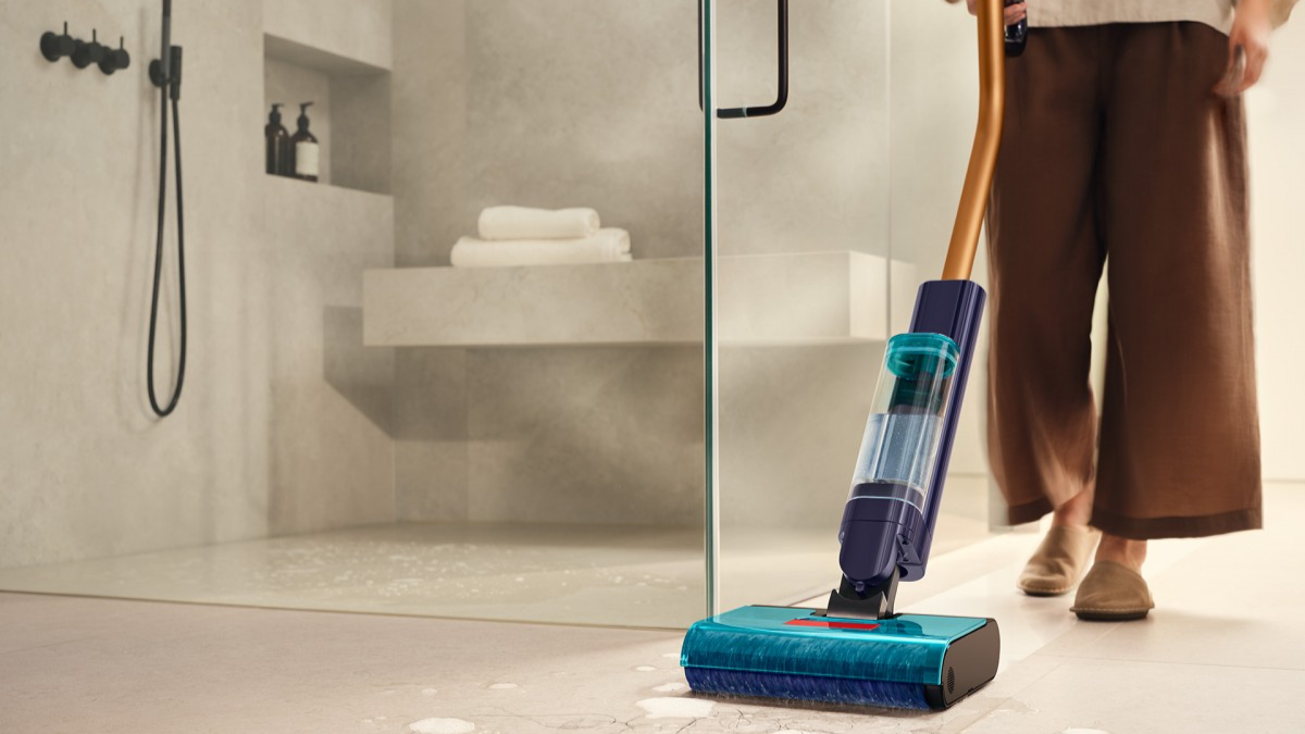 Đầu lăn Dyson Clean+Wash Hygiene hoạt động với tốc độ 250 vòng/phút. Ảnh: Dyson