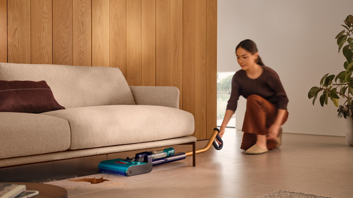 Dyson Clean+Wash Hygiene có thiết kế đặt nằm với độ dày chỉ 113mm. Ảnh: Dyson