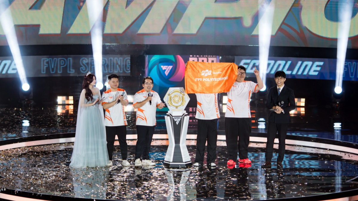 FPT Polytechnic lên ngôi vương FVPL Spring 2026. Ảnh: FC Online