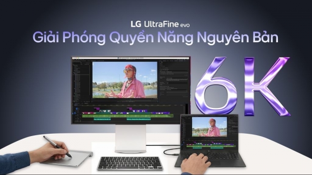 LG ra mắt màn hình 6K đầu tiên trên thế giới, có tích hợp chuẩnThunderbolt 5