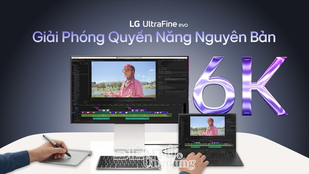LG ra mắt màn hình 6K đầu tiên tích hợp Thunderbolt™ 5