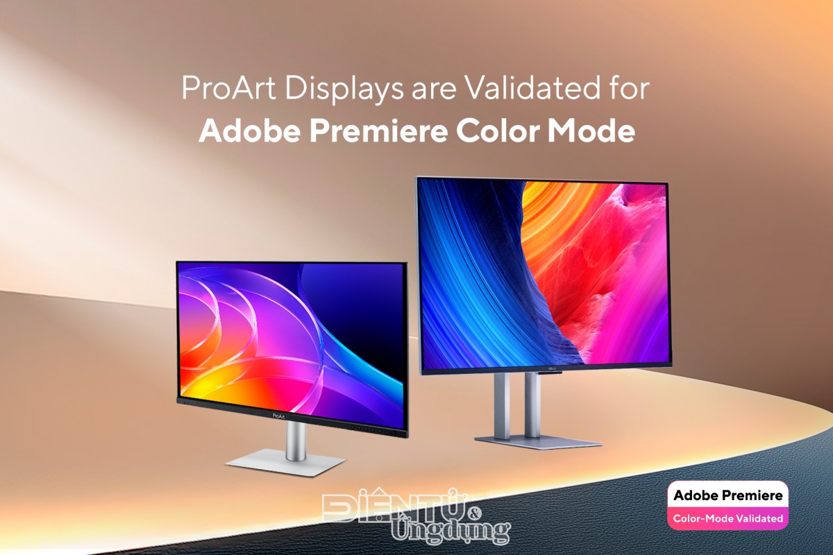 Màn hình ASUS ProArt Display đạt chứng nhận Adobe Premiere Color Mode