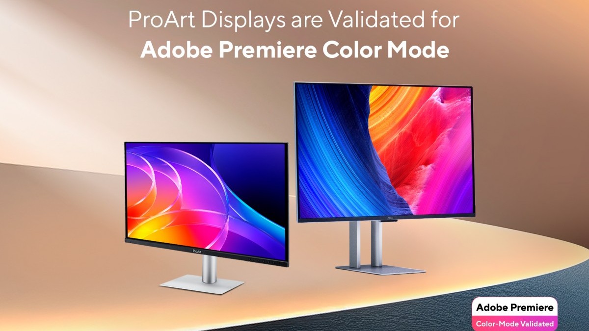 Màn hình ASUS ProArt Display đạt chứng nhận Adobe Premiere Color Mode