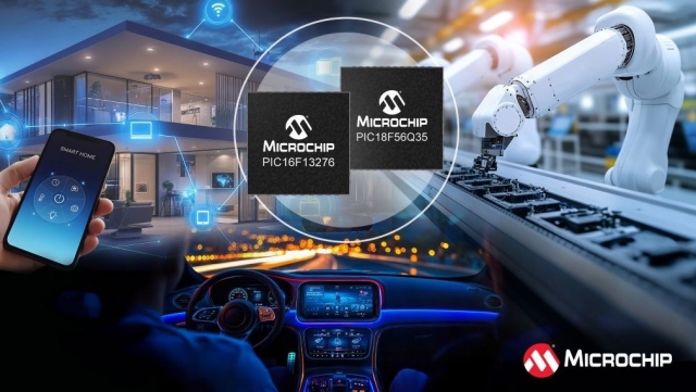 Vi điều khiển PIC Microchip mới tích hợp khối logic có thể cấu hình