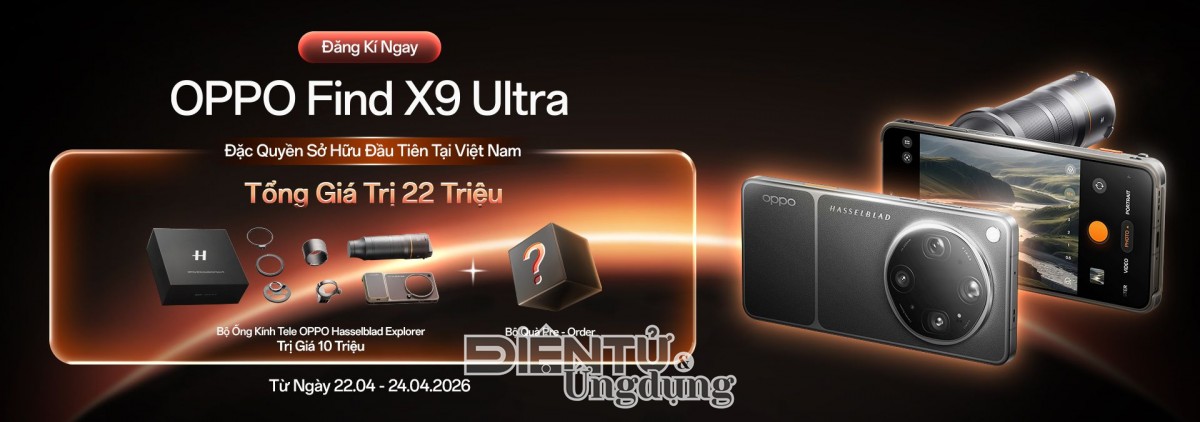OPPO Find X9 Ultra vừa ra mắt toàn cầu, đã mở đặt trước tại Việt Nam