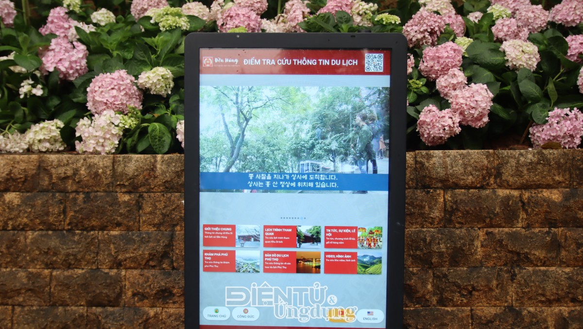 Khu di tích  Đền Hùng đẩy mạnh ứng dụng công nghệ số