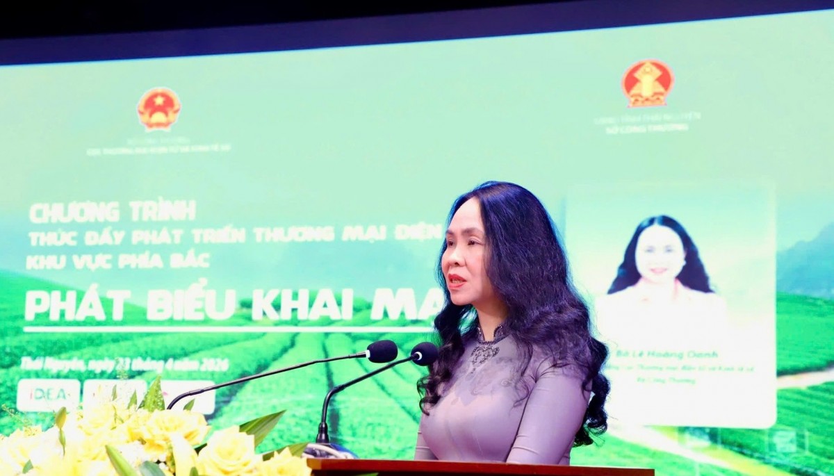 Cục trưởng Cục Thương mại điện tử và Kinh tế số Lê Ngọc Oanh.