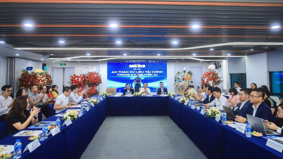 hội thảo “An toàn dữ liệu tài chính trong kỷ nguyên AI”.