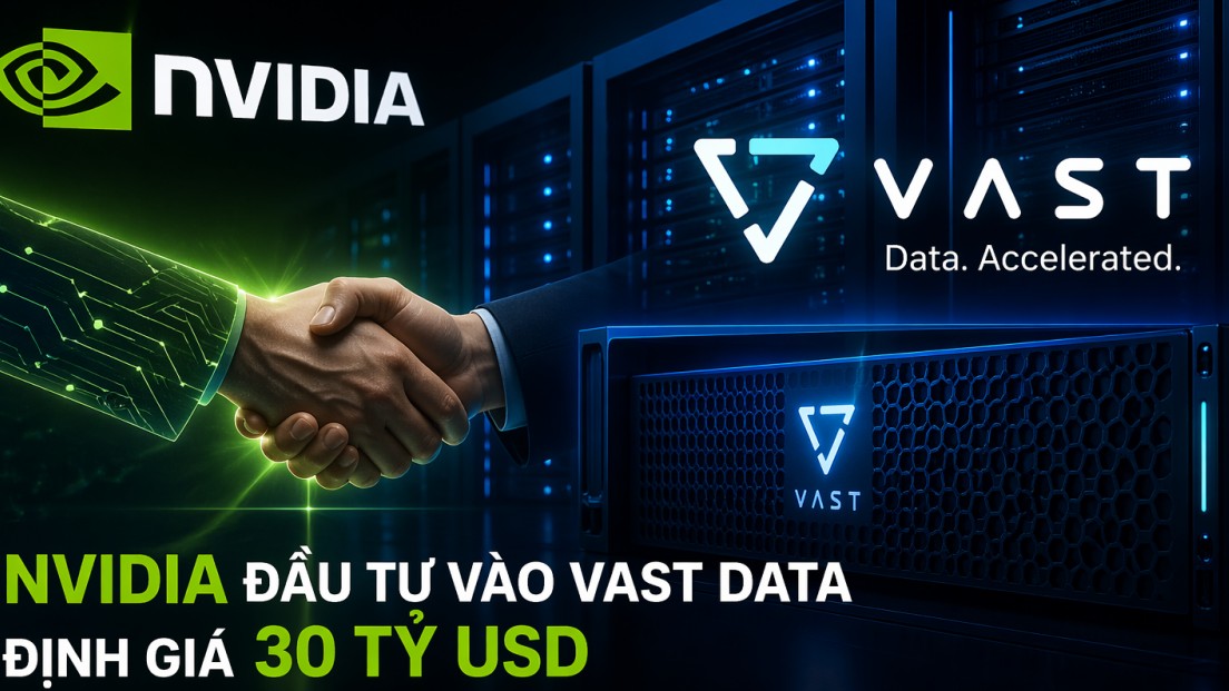 Nvidia rót vốn vào Vast Data, định giá 30 tỷ USD