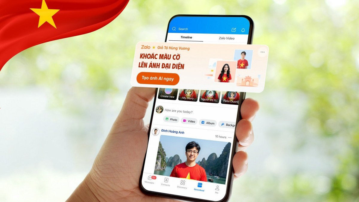Cùng thay ảnh đại diện Zalo và lan tỏa tinh thần yêu nước