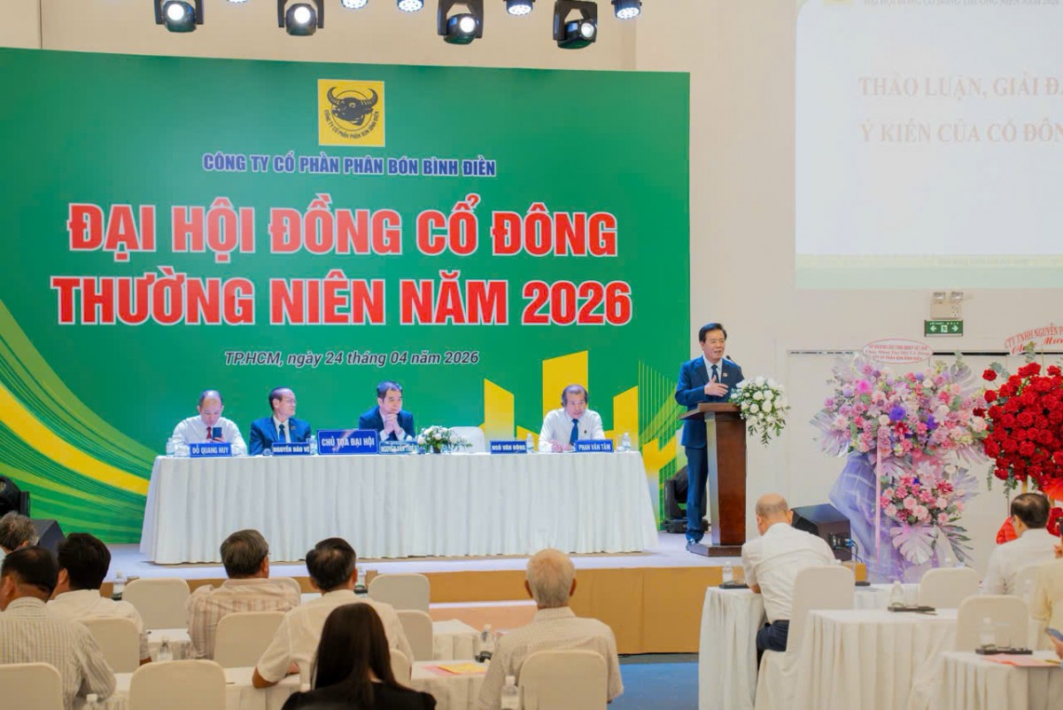 Phân bón Bình Điền đặt mục tiêu doanh thu gần 11.000 tỷ đồng trong năm 2026