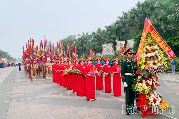 Phú Thọ trang trọng đón các đoàn đại biểu dự Lễ Giỗ Tổ Hùng Vương năm 2026