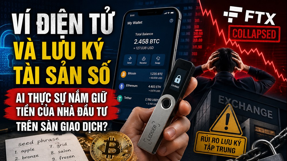 Ví điện tử và lưu ký tài sản số, ai thực sự nắm giữ tiền của nhà đầu tư trên sàn giao dịch