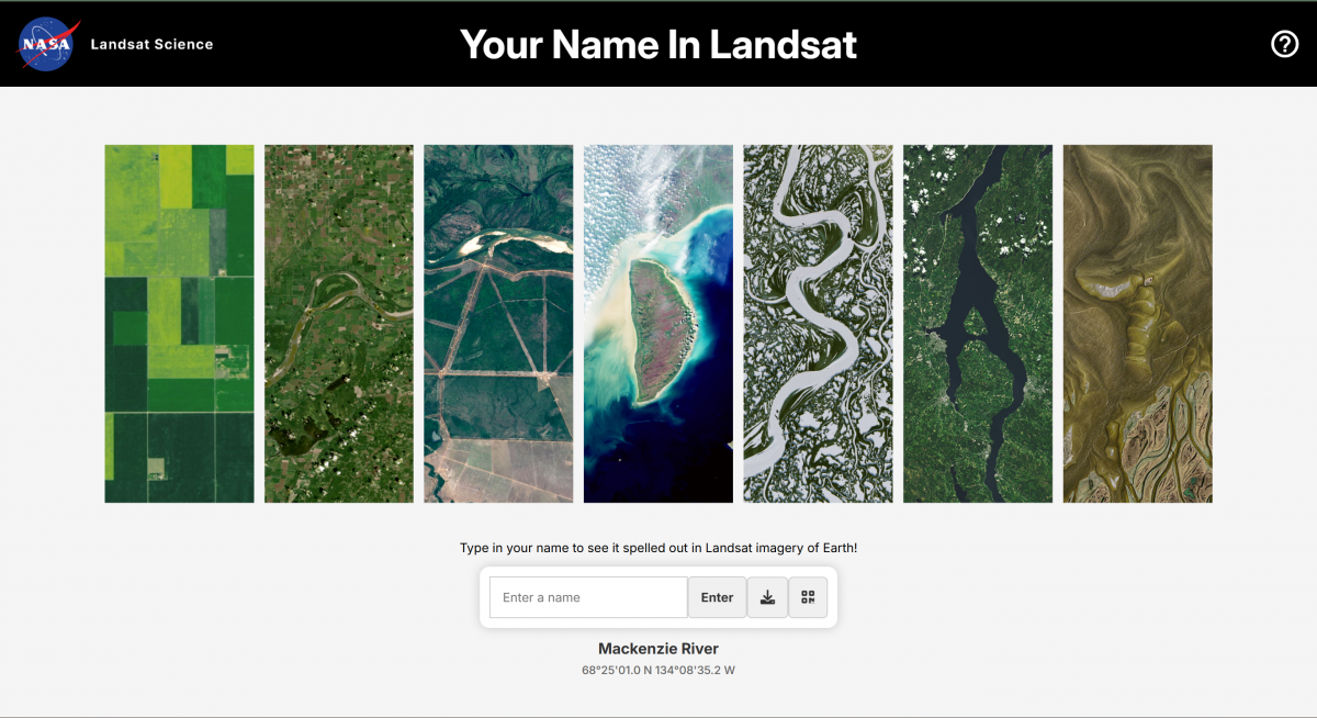 NASA ra mắt công cụ viết tên bằng ảnh vệ tinh Trái Đất gây sốt toàn cầu