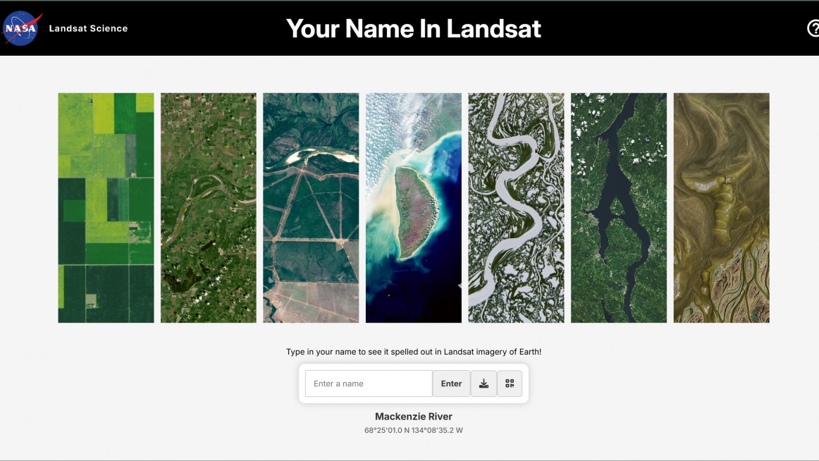 NASA ra mắt công cụ viết tên bằng ảnh vệ tinh Trái Đất gây sốt toàn cầu