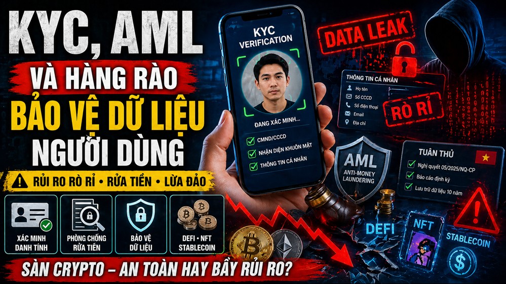 KYC, AML và hàng rào bảo vệ dữ liệu người dùng trên sàn tài sản số