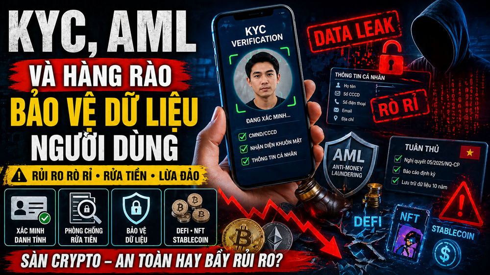 KYC, AML và hàng rào bảo vệ dữ liệu người dùng trên sàn tài sản số