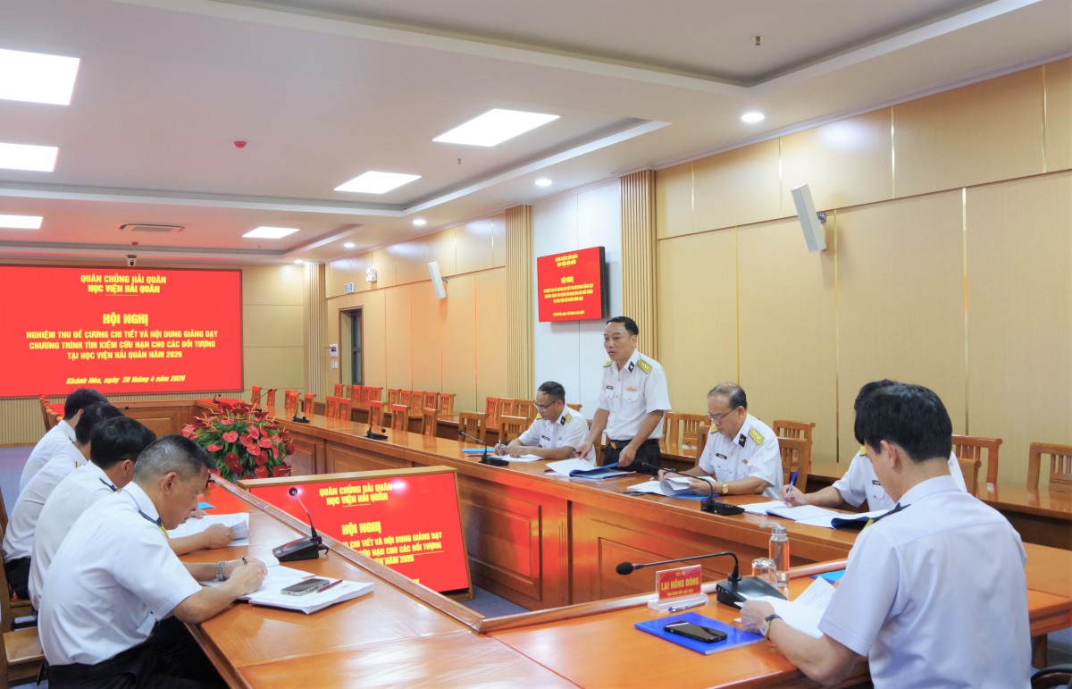 Học viện Hải quân chú trọng đào tạo lực lượng tìm kiếm cứu nạn chuyên nghiệp